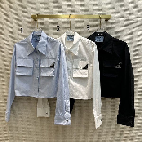 Stylish Prada Re-Nylon gabardine shirt with hood, replica puf25389