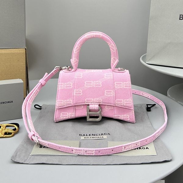 High Quality Balenciaga Replica Hourglass Small BB Monogram Handbag baw18573