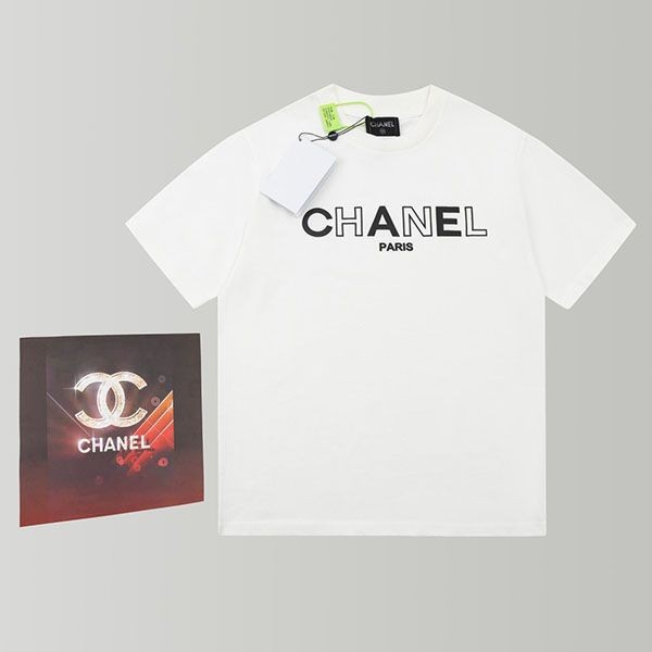 ☆Super popular☆ Chanel cotton logo T-shirt replica shf80120