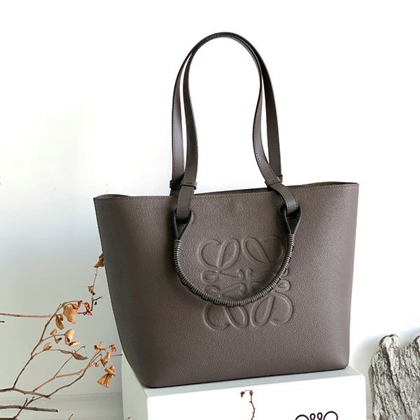 Hard to find Loewe grained leather Anagram small tote bag replica lod23029