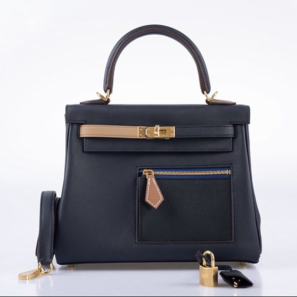 Secured Hermes Kelly 25 Replica with Inner Stitching and Colormatic Ery38107