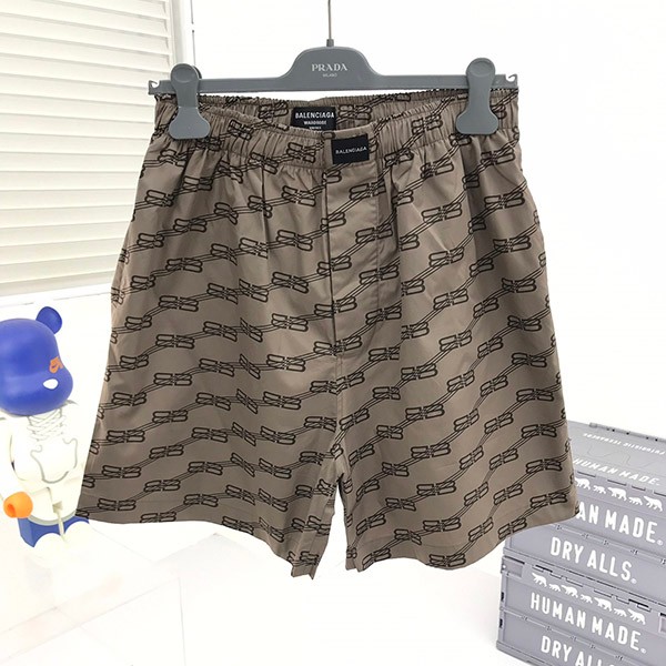 A striking logo! Balenciaga cotton shorts copy bau41411
