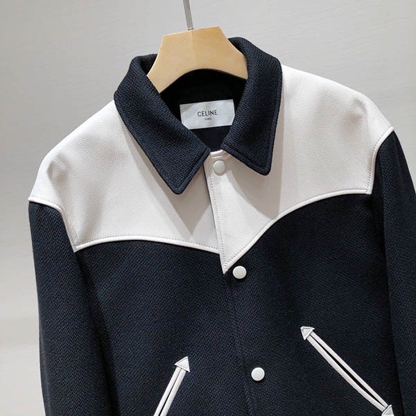Immediate delivery Celine copy soft lambskin leather jacket Cew62931