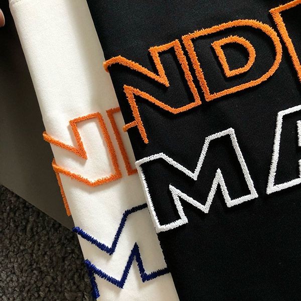 Very popular all over the world? Fendi replica cotton T-shirt with embroidered logo, 2 colors, few37556