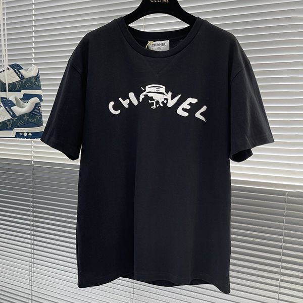 Secured Chanel Cotton Short T-shirt Fake Short Sleeve she56164