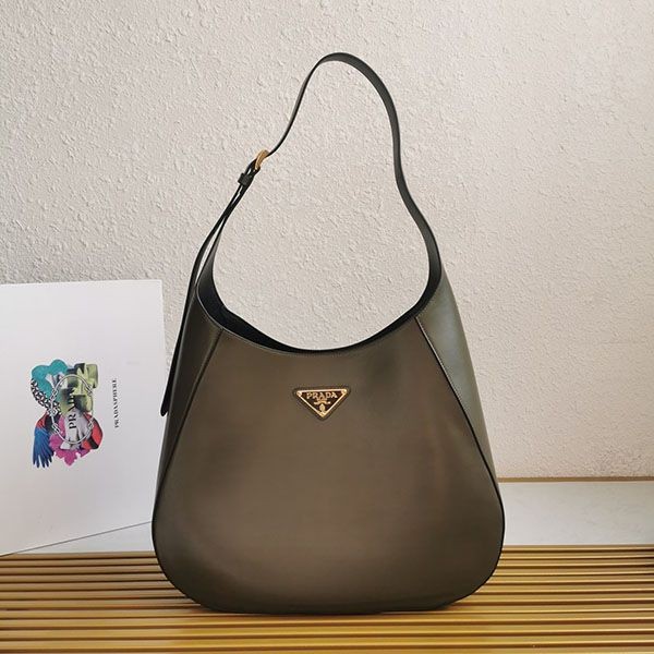 Prada Triangle Logo Leather Shoulder Bag Replica puz84545 Prada Triangle Logo Leather Shoulder Bag Replica puz84545