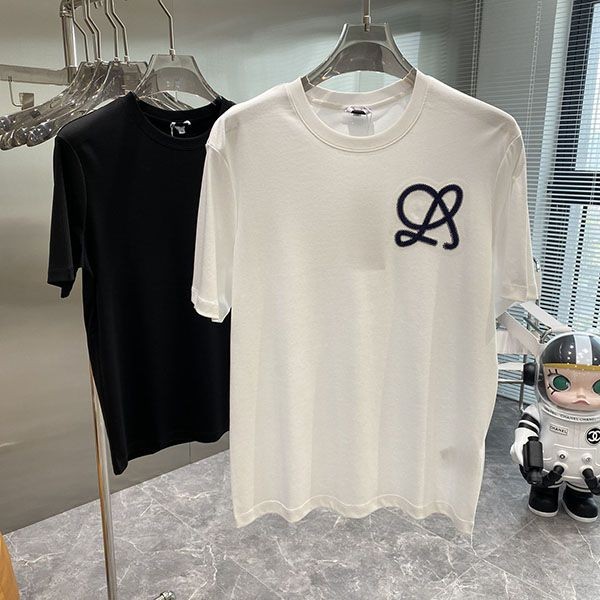 Free shipping Loewe T-shirt replica short sleeve cotton anagram logo 2 colors lod11502 Free shipping Loewe T-shirt replica short sleeve cotton anagram logo 2 colors lod11502