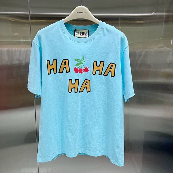 Best Price Guaranteed Gucci Cherry Cotton T-Shirt Replica gum32967 Best Price Guaranteed Gucci Cherry Cotton T-Shirt Replica gum32967