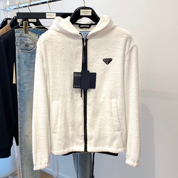 Cute new item! Replica Prada hoodie★Cashmere and shirred hoodie★ puc27450