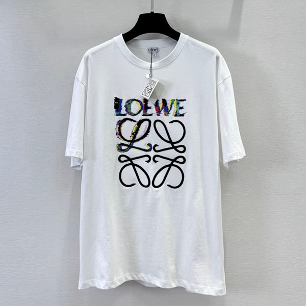 Lowest price challenge Loewe Anagram Print T-shirt Replica loh57666 Lowest price challenge Loewe Anagram Print T-shirt Replica loh57666