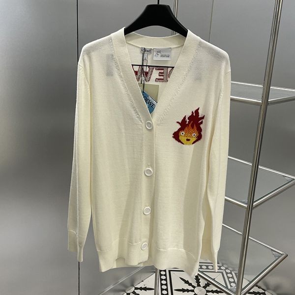 ★Japan!! Popular! Loewe x Howl's Moving Castle Replica Calcifer Cardigan SB44Y25X05