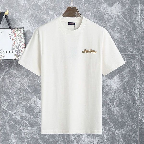 Louis Vuitton Printed T-shirt Replica White Tops vub44374