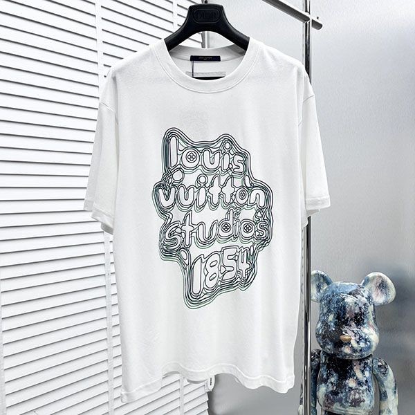 New design Louis Vuitton LV concert print T-shirt copy vun84015 New design Louis Vuitton LV concert print T-shirt copy vun84015