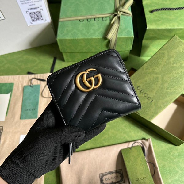 Gucci GG Marmont Replica Quilted Leather Coin Case guf39741