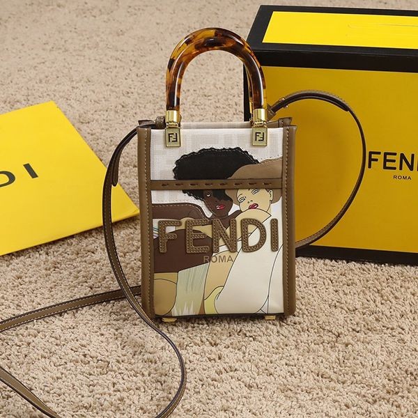 Very popular! Fendi Sunshine replica shopper small fej88755