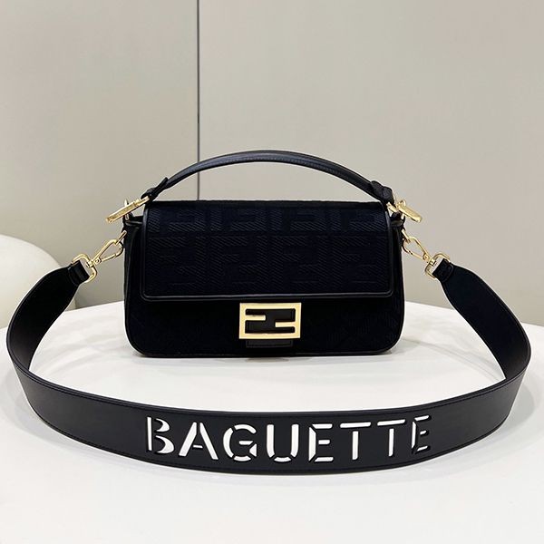 The hot topic! Fendi Baguette replica FF canvas fel72619
