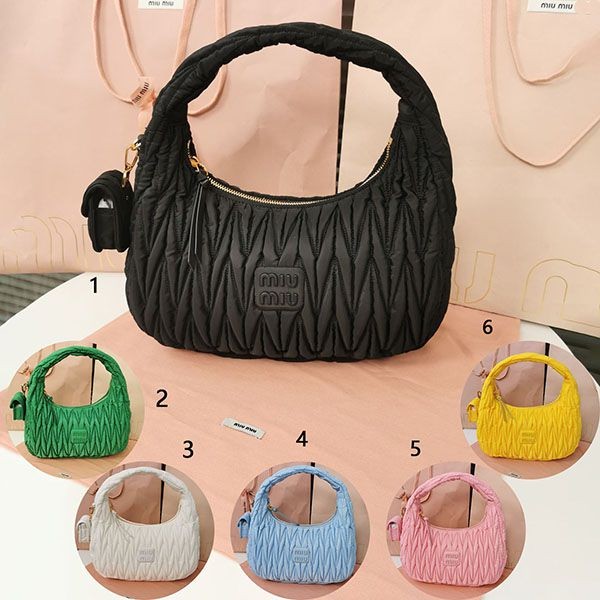 Perfect gift: Miu Miu Matelasse Re-Nylon Hobo Bag myi51463