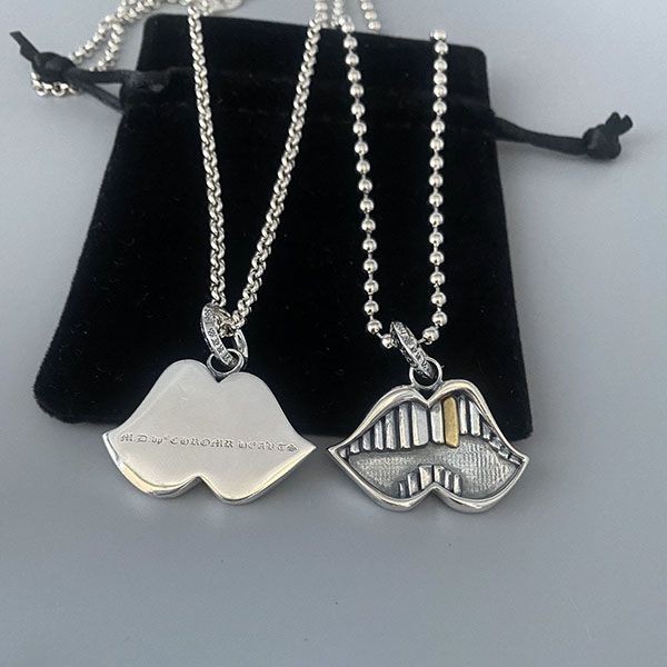 Hard to find Chrome Hearts CH PLUS Necklace Replica Silver Kua17155