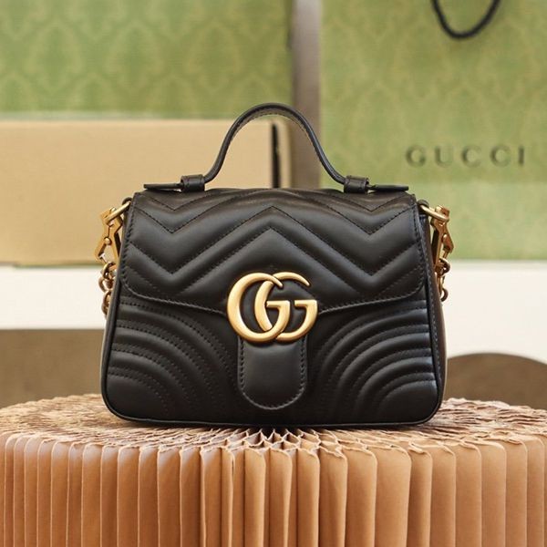 New design Gucci GG Marmont Mini Top Handle Bag Replica guz42042