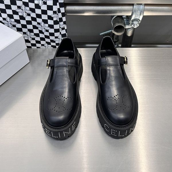 High-end brand Celine Bulky Triomphe Perforated Babies replica Cef27107