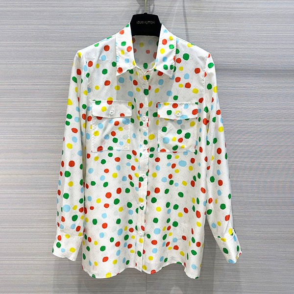 [Louis Vuitton Replica] LV x YK Yayoi Kusama Dot Masculine Shirt 1AB7ZH