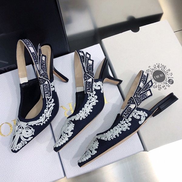 No.1 popular Dior replica slingback pumps in technical fabric dep66515 No.1 popular Dior replica slingback pumps in technical fabric dep66515