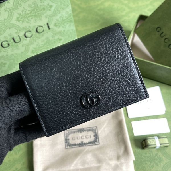 High-end brand Gucci GG Marmont copy card case folding wallet gue18680