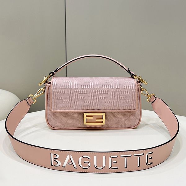 Fendi Baguette Replica FF Canvas feq41747