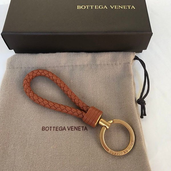 Bottega Veneta Lambskin Keyring Replica bon24865