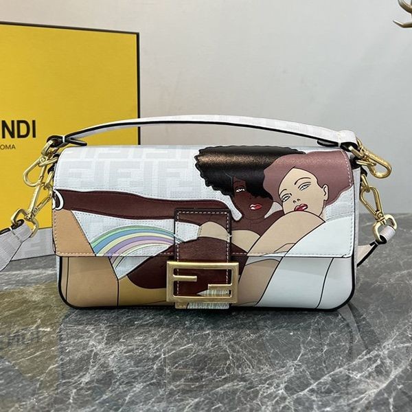 Latest and stylish Fendi Baguette replica medium fabric bag fen90010 Latest and stylish Fendi Baguette replica medium fabric bag fen90010