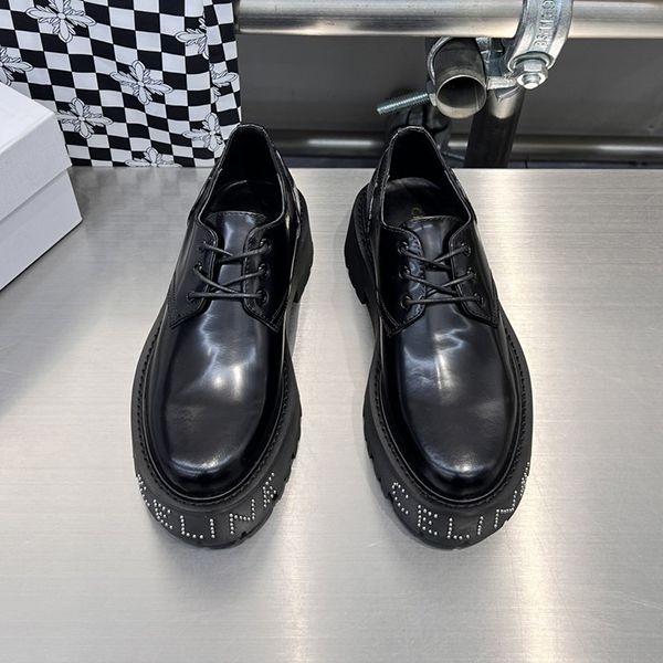 Eye-catching color Celine copy outsole studs derby loafers platform 353303602c