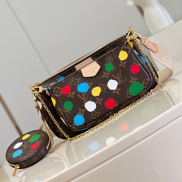 Louis Vuitton Yayoi Kusama Multi Pochette Accessoires Replica M46385