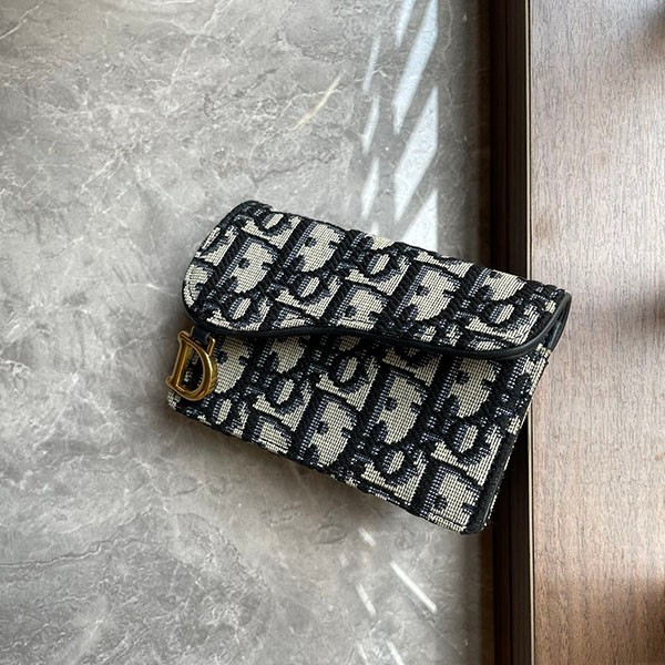 [Just the right size for a mini bag] Dior Replica SADDLE Card Holder dec82056