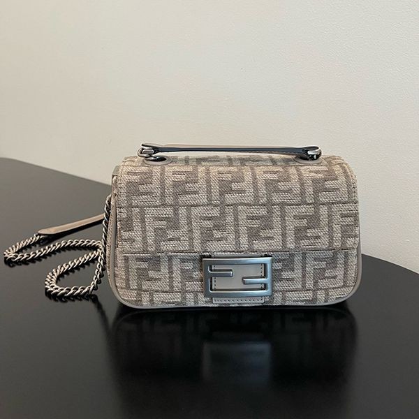 Must-have! Fendi Chenille FF Motif Bucket Bag Replica fed20194