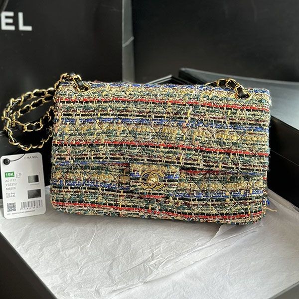 Tracking included Chanel CC Tweed Matelasse Classic Bag Replica shn92923 Tracking included Chanel CC Tweed Matelasse Classic Bag Replica shn92923