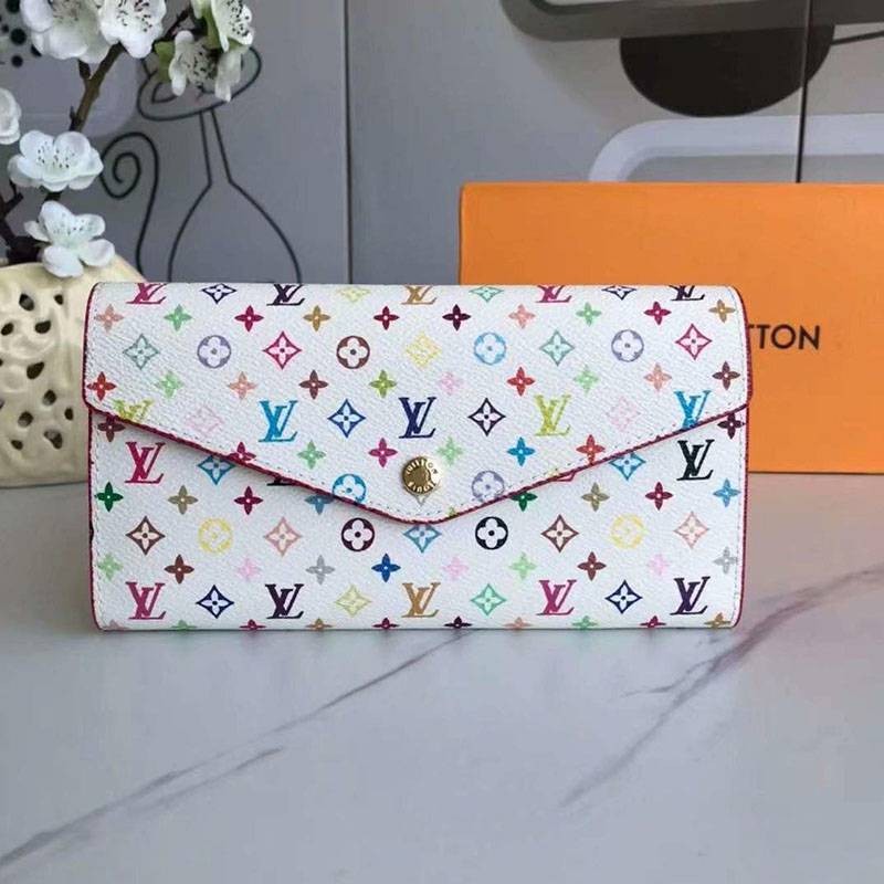 New on sale: Louis Vuitton Portefeuille Sarah long wallet, Monogram, Multicolor, vud40746