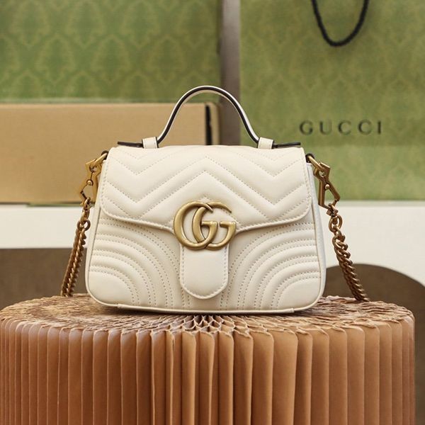Attention ★ Gucci GG Marmont Mini Top Handle Bag Replica guu03634