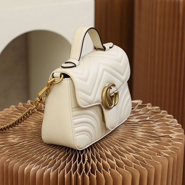 Attention ★ Gucci GG Marmont Mini Top Handle Bag Replica guu03634