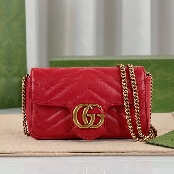 Gucci GG Marmont Quilted Leather Super Mini Bag Replica