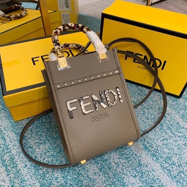Fendi Sunshine Shopper Replica Elaf Leather Mini Bag fei21852