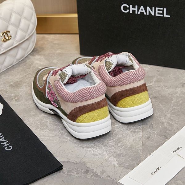 Nice Chanel Sneakers Replica Fabric & Suede shk01285