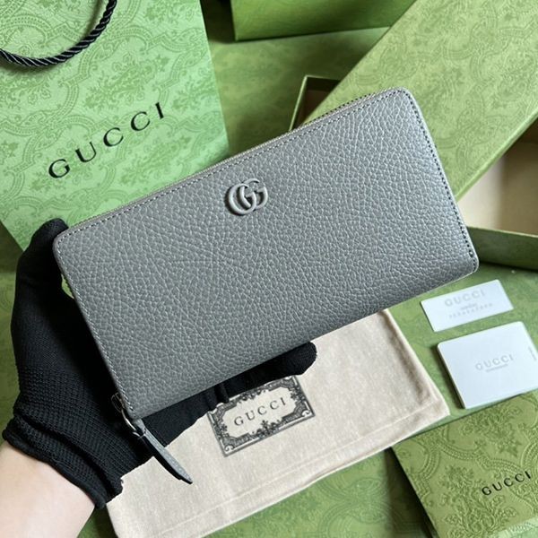 Sold out Gucci Double G Zip Around Wallet Replica Fake guc63471