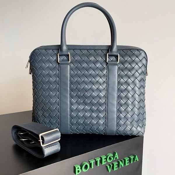 Bottega Veneta Replica Slim Intrecciato Briefcase BOV10398