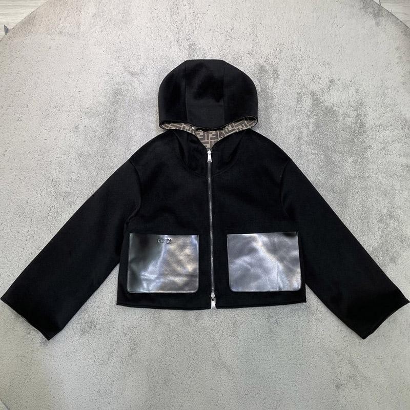 Tax and shipping included 21AW [Fendi] FF reversible hoodie parka fake few85303