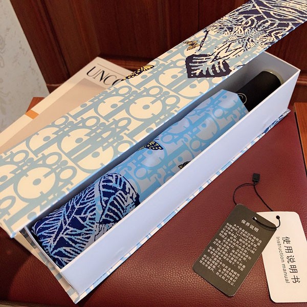 Dior 3-fold umbrella copy, automatic opening and closing, parasol dec91221