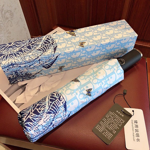 Dior 3-fold umbrella copy, automatic opening and closing, parasol dec91221