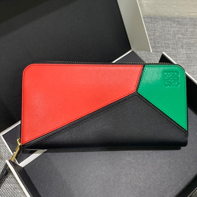 Japan unreleased Loewe wallet puzzle replica round zip wallet loe37325