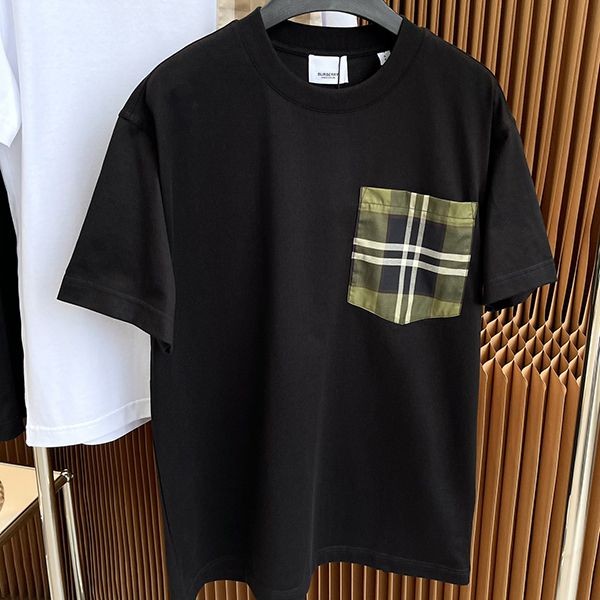 New color ☆ Rare Burberry T-shirt replica black & white Bap54045 New color ☆ Rare Burberry T-shirt replica black & white Bap54045