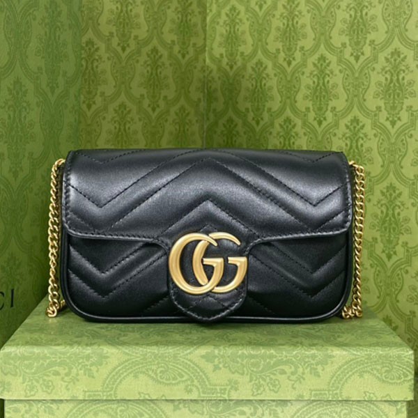 Gucci GG Marmont Replica Quilted Leather Super Mini Bag