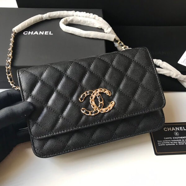 Sold out Chanel replica caviar skin chain bag shk37365